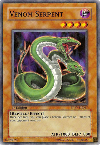 Yu-Gi-Oh Card: Venom Serpent