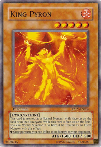 Yu-Gi-Oh Card: King Pyron