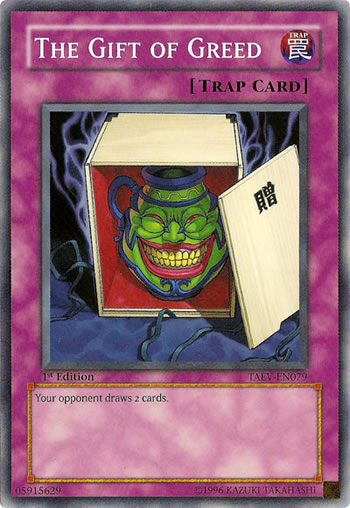 Yu-Gi-Oh Card: The Gift of Greed