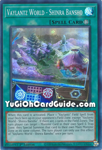 Yu-Gi-Oh Card: Vaylantz World - Shinra Bansho