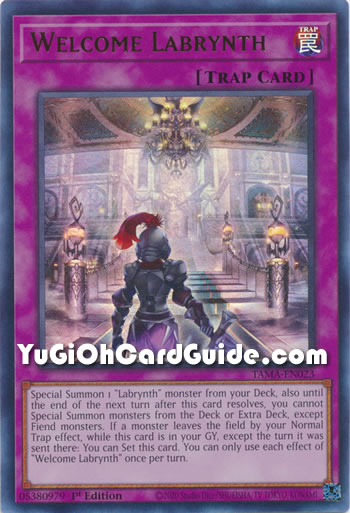Yu-Gi-Oh Card: Welcome Labrynth