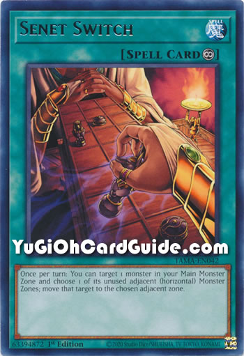 Yu-Gi-Oh Card: Senet Switch
