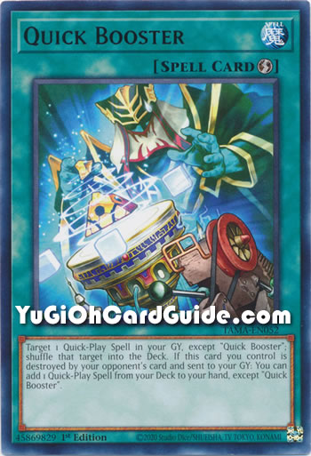 Yu-Gi-Oh Card: Quick Booster