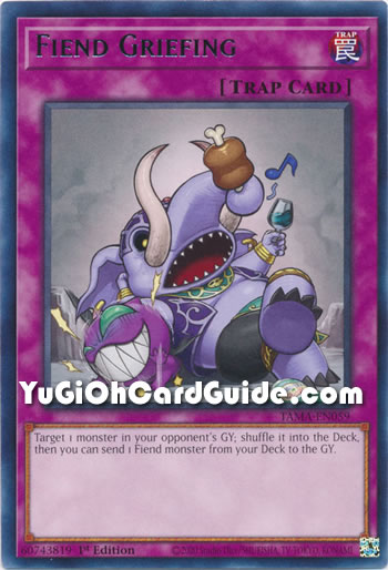Yu-Gi-Oh Card: Fiend Griefing