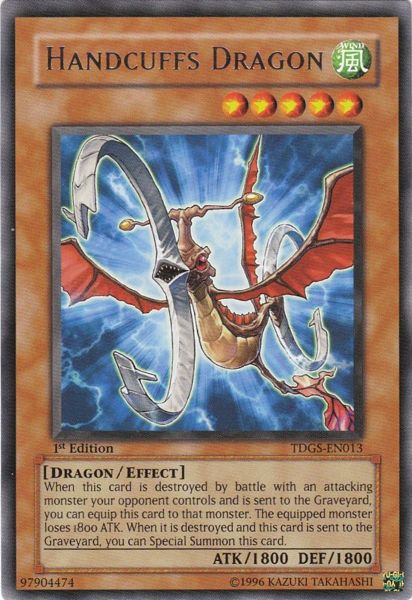 Yu-Gi-Oh Card: Handcuffs Dragon