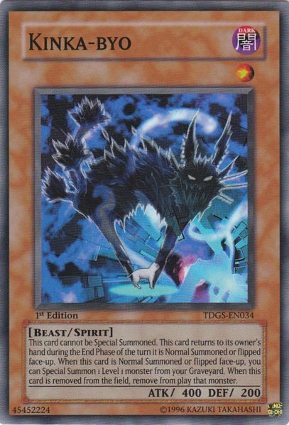 Yu-Gi-Oh! Carta Kinka-Byo (TDGS-EN034) - The Duelist Genesis - 1st Edition - Super Rara