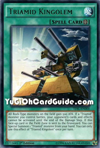 Yu-Gi-Oh Card: Triamid Kingolem