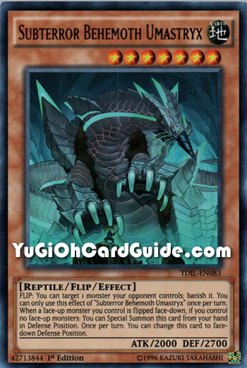 Yu-Gi-Oh Card: Subterror Behemoth Umastryx