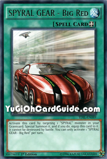 Yu-Gi-Oh Card: SPYRAL GEAR - Big Red