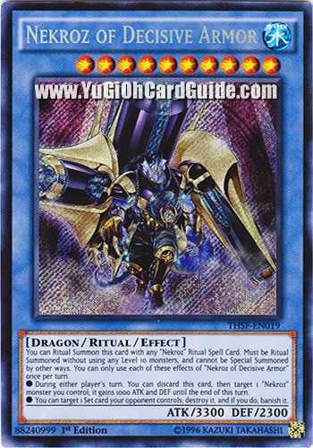 Yu-Gi-Oh Card: Nekroz of Decisive Armor