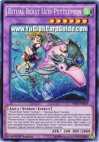 Yu-Gi-Oh Card: Ritual Beast Ulti-Pettlephin