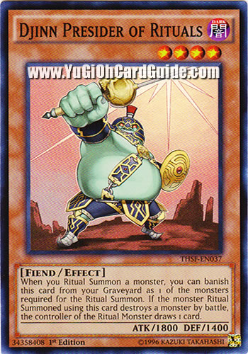 Yu-Gi-Oh Card: Djinn Presider of Rituals