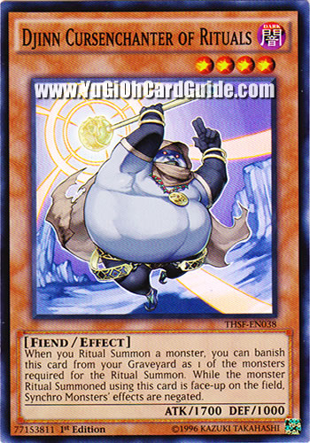 Yu-Gi-Oh Card: Djinn Cursenchanter of Rituals