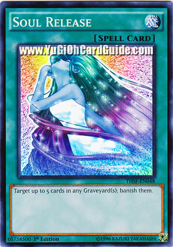 Unlimited Edition Common Rarity Yu-Gi-Oh! Soul Release Card (DB1-EN166)   Dark Beginnings 1 Unlimited Edition, Common Rarity Yu-Gi-Oh Soul Release  Card