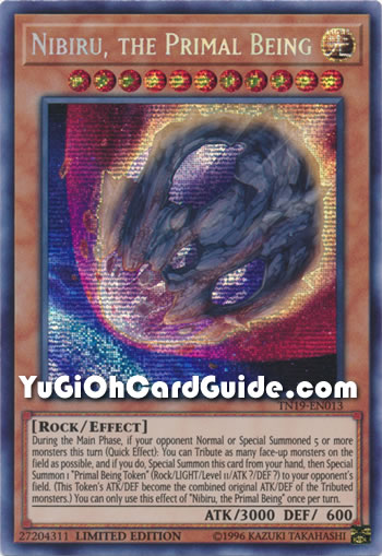 Yu-Gi-Oh Card: Nibiru, the Primal Being