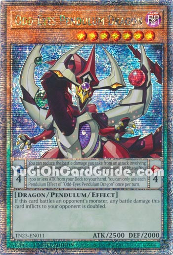 Yu-Gi-Oh Card: Odd-Eyes Pendulum Dragon