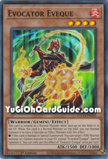 Yu-Gi-Oh Card: Evocator Eveque