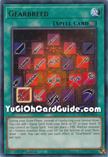 Yu-Gi-Oh Card: Gearbreed