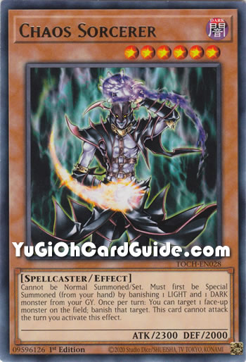 Yu-Gi-Oh Card: Chaos Sorcerer