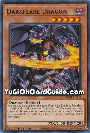 Yu-Gi-Oh Card: Darkflare Dragon