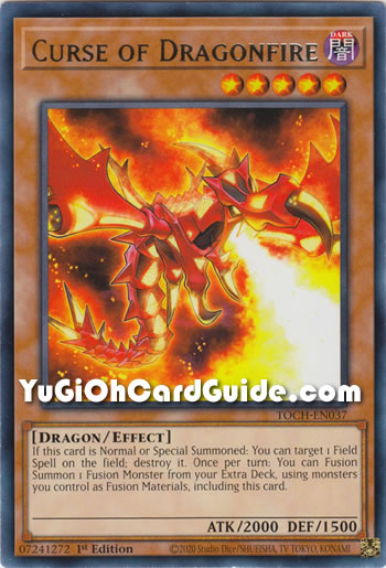 Yu-Gi-Oh Card: Curse of Dragonfire