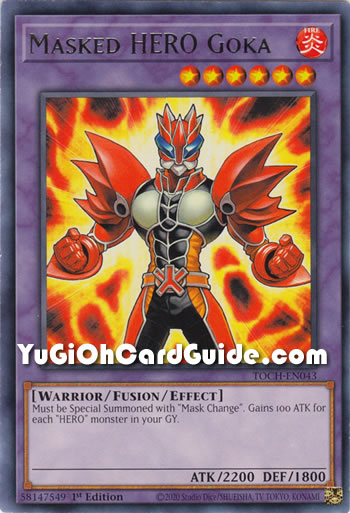 Yu-Gi-Oh Card: Masked HERO Goka