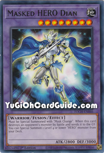 Yu-Gi-Oh Card: Masked HERO Dian