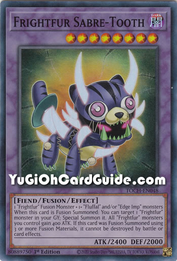 Yu-Gi-Oh Card: Frightfur Sabre-Tooth