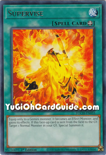Yu-Gi-Oh Card: Supervise