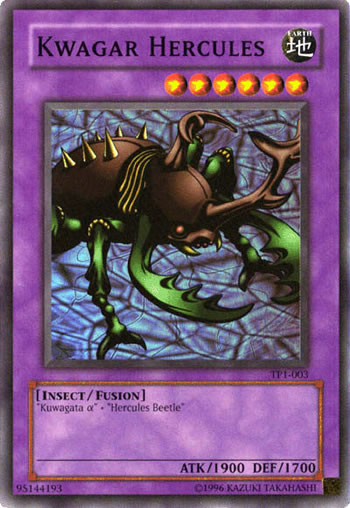 Carte Yu-Gi-Oh! Scarabée Hercule TP1-F025 - Commun - État Lightly Played/Excellent