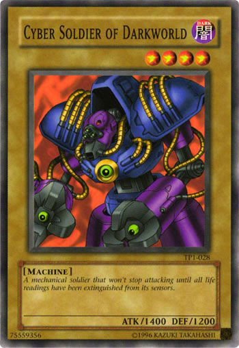 Yu-Gi-Oh Card: Cyber Soldier of Darkworld