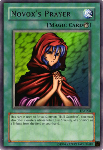 Yu-Gi-Oh Card: Novox's Prayer
