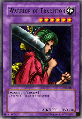 Yu-Gi-Oh Card: Warrior of Tradition