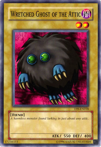 Yu-Gi-Oh Card: Wretched Ghost of the Attic