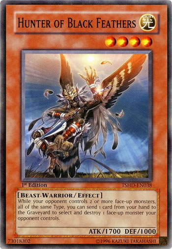 Yu-Gi-Oh Card: Hunter of Black Feathers