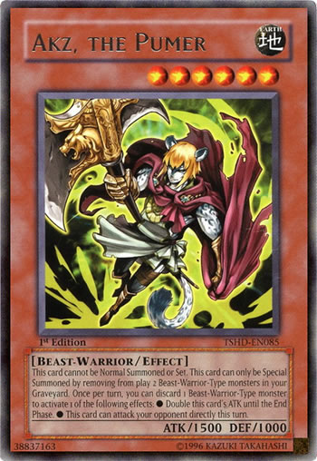 Yu-Gi-Oh Card: Akz, the Pumer