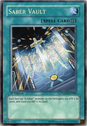 Yu-Gi-Oh Card: Saber Vault