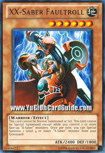 Yu-Gi-Oh Card: XX-Saber Faultroll