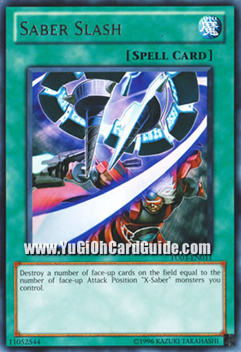 Yu-Gi-Oh Card: Saber Slash