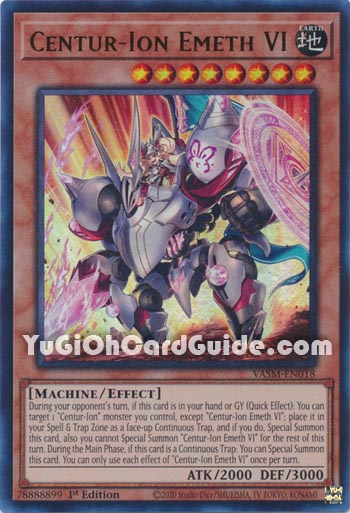 Yu-Gi-Oh Card: Centur-Ion Emeth VI