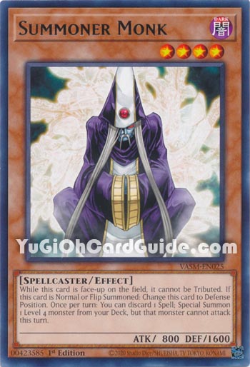Yu-Gi-Oh Card: Summoner Monk