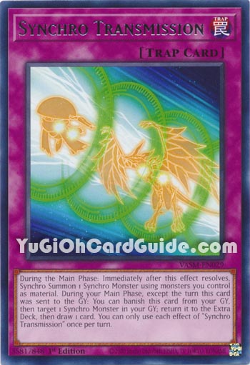 Yu-Gi-Oh Card: Synchro Transmission