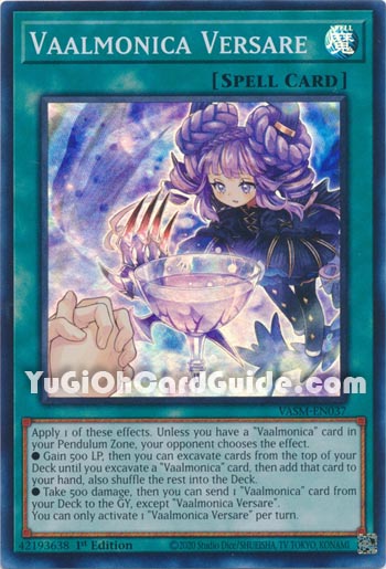 Yu-Gi-Oh Card: Vaalmonica Versare