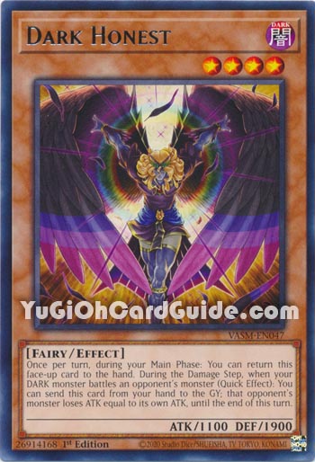 Yu-Gi-Oh Card: Dark Honest