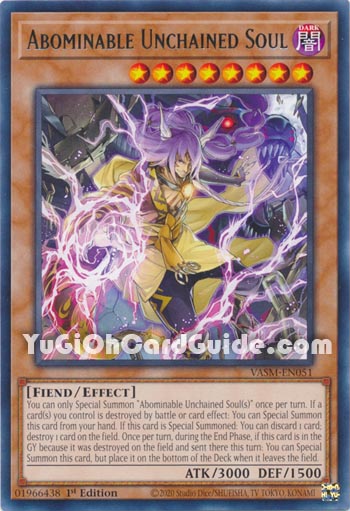 Yu-Gi-Oh Card: Abominable Unchained Soul