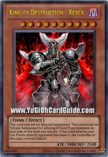 Yu-Gi-Oh Card: King of Destruction - Xexex
