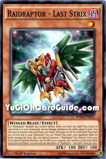 Yu-Gi-Oh Card: Raidraptor - Last Strix