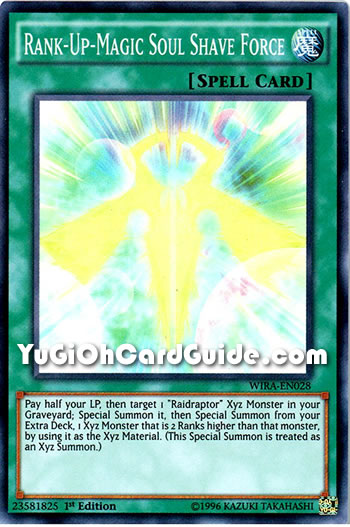 Yu-Gi-Oh Card: Rank-Up-Magic Soul Shave Force