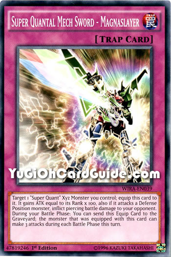 Yu-Gi-Oh Card: Super Quantal Mech Sword - Magnaslayer