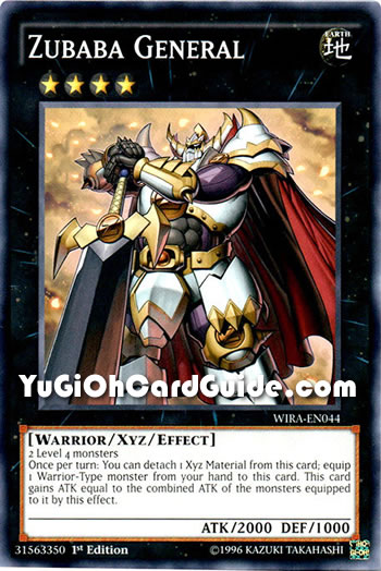 Yu-Gi-Oh Card: Zubaba General